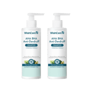 WishCare AHA BHA Anti Dandruff Shampoo - Pack of 2 - 2 x 250 ml