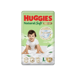 Huggies Natural Soft Premium Baby Diaper (Pants, L, 9-14 kg)