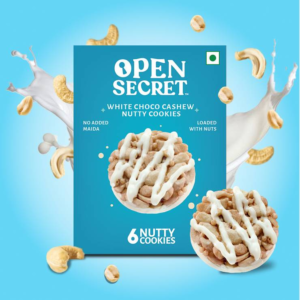 Open Secret White Chocolate Cashew Protein Cookies