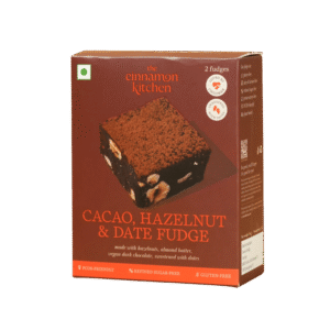 The Cinnamon Kitchen Cacao, Hazelnut & Date Fudge Brownie - 60 g (2 pieces)