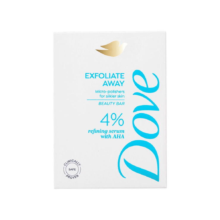 Dove 4% Refining Serum + AHA Exfoliate Away Serum Soap Bar - 125 g