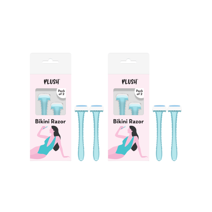 Plush Bikini Razor - Pack of 2 - 2 x 2 pieces