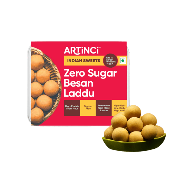 Sugar Free Besan Laddu by Artinci - 190 g