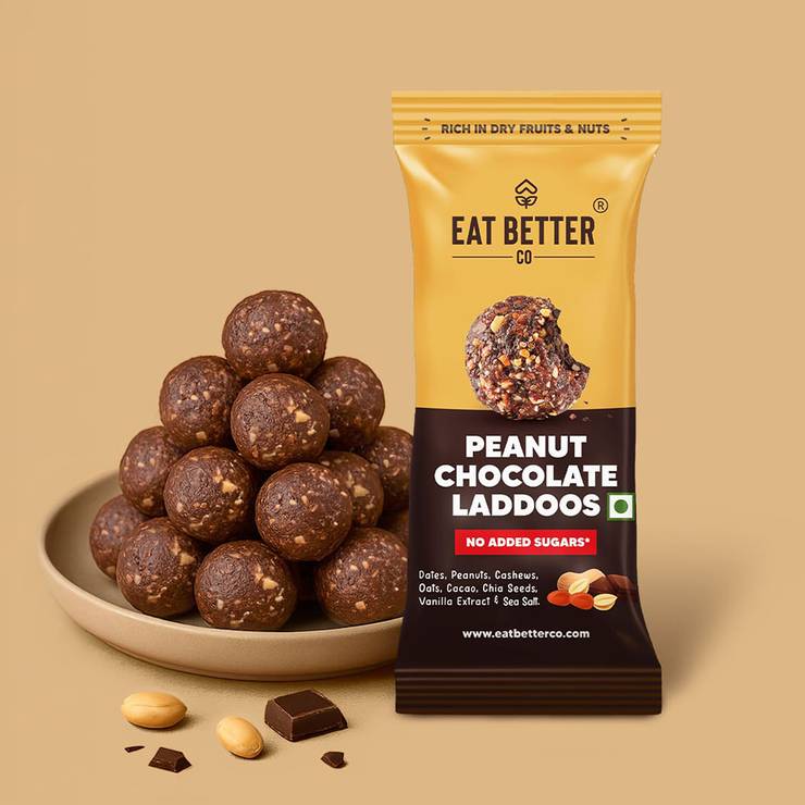 Peanut Chocolate Sugar-Free Laddu by Eat Better Co - 40 g