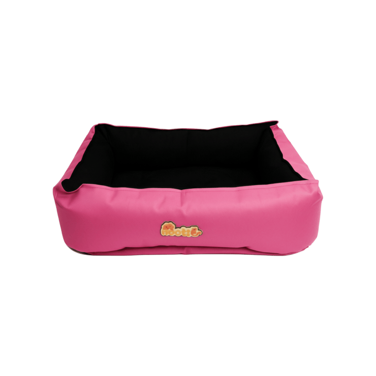 Nootie Anti-Slip Soft Dog Bed (Black, Pink) - 1 unit
