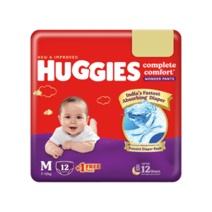 Huggies Wonder Baby Diaper (Pants, M, 7-12 kg)