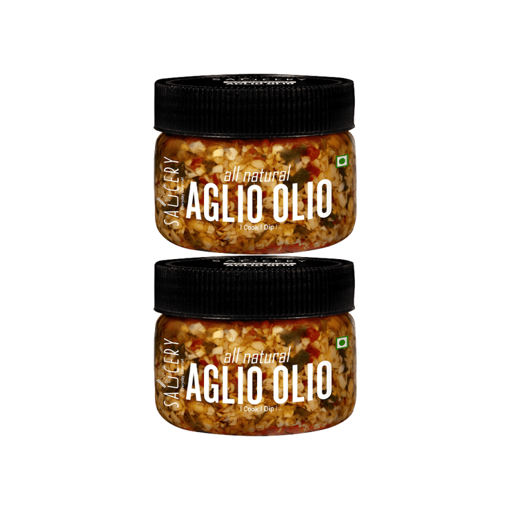 Saucery Aglio Olio Sauce - Pack of 2 - 2 x 200 g