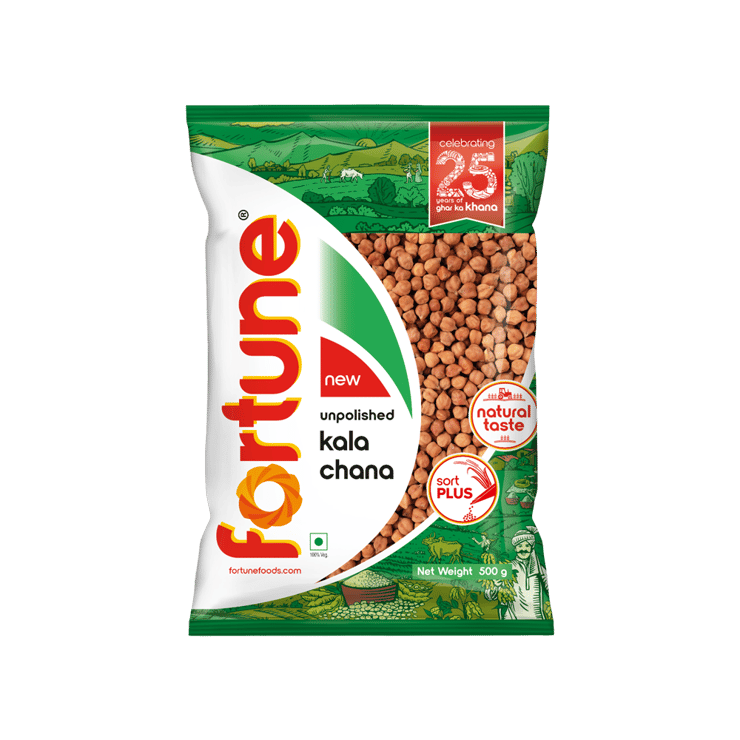 Fortune Kala Chana Unpolished - 500 g