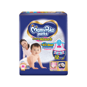 MamyPoko Pants Extra Absorb Baby Diaper (M, 7-12 kg)