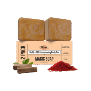 Ghar Soaps Sandalwood & Saffron Magic Soap (Pack of 2) - 2 x 100 g