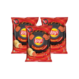 Lay's Sizzling Hot Potato Chips - Pack of 3 - 3 x 52.9 g