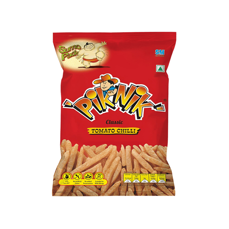 Piknik Classic Tomato Chilli Soya Sticks - 55 g