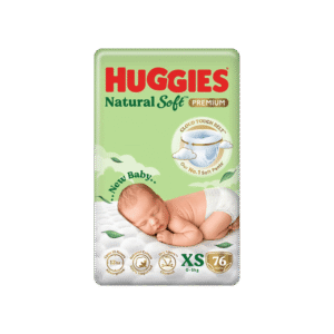 Huggies Natural Soft Premium Baby Diaper (Pants, XS, 0-5 kg)