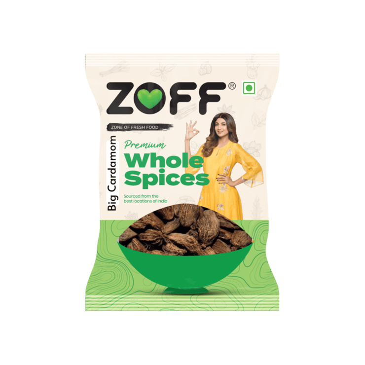 Zoff Big Black Cardamom Whole - 25 g