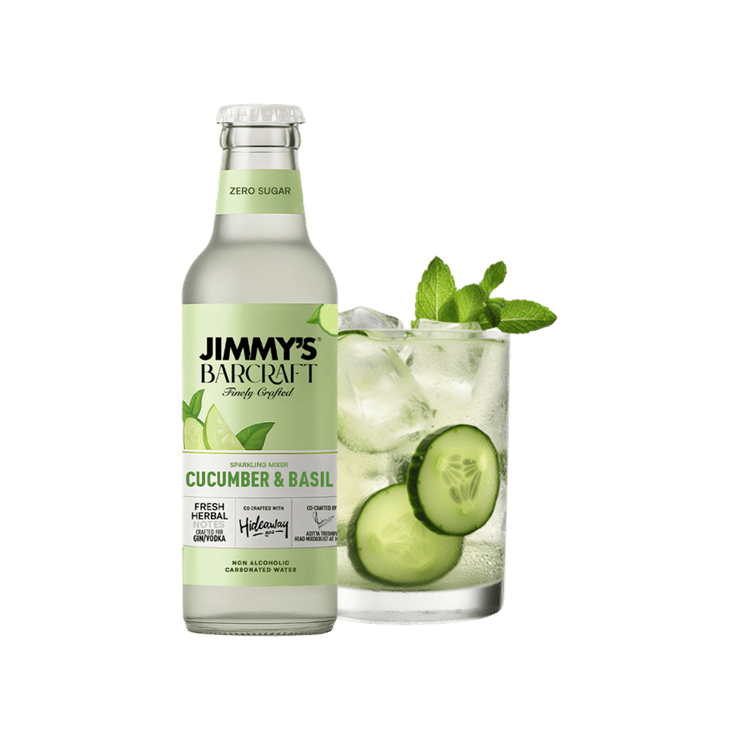 Jimmy's Barcraft Zero Sugar Sparkling Drink Mixer (Cucumber & Basil)
