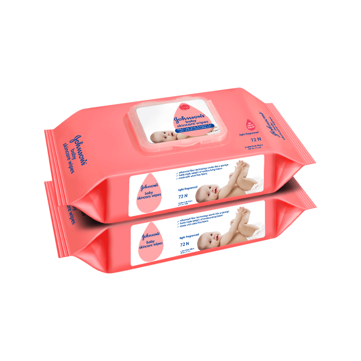 Johnson's Skincare Baby Wipes - Pack of 2