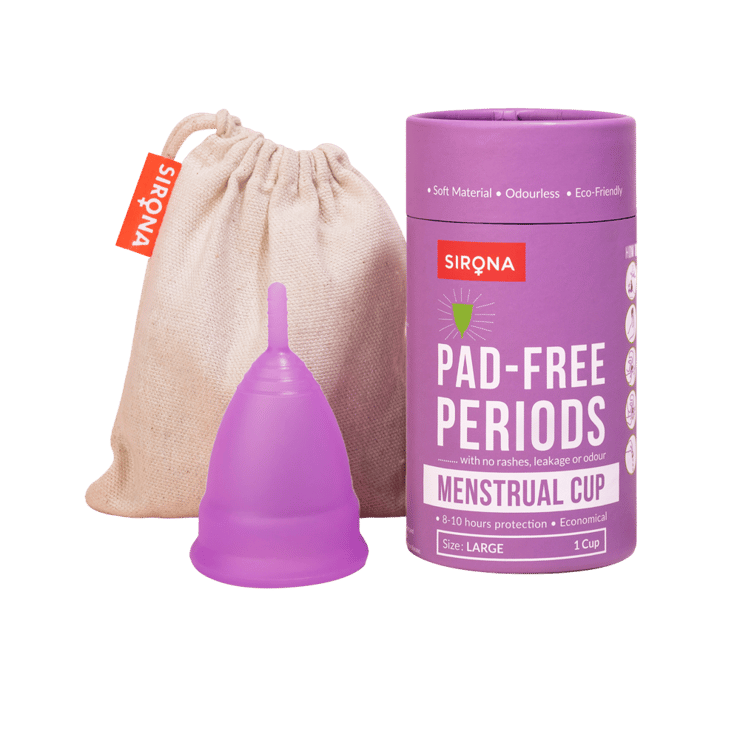 Sirona FSP059 Reusable with FDA Compliant Medical Grade Silicone Menstrual Cup (Large) - 1 unit