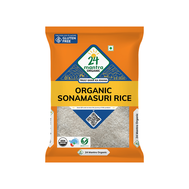 24 Mantra Organic Sonamasuri Rice - 5 kg