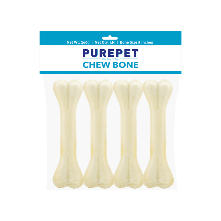 PurePet Chew Bone Treats for Adult Dogs & Puppies - 260 g