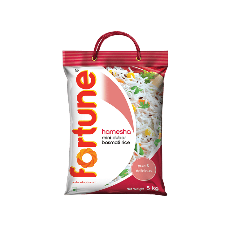 Fortune Hamesha Mini Dubar Basmati Rice (Long Grain) - 5 kg