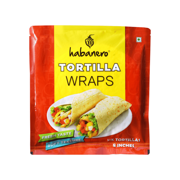 Habanero Flour Tortilla Wraps (Ready to Eat) - 6 pieces