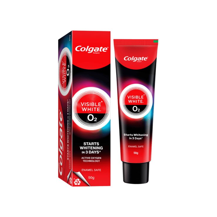 Colgate Visible White O2 Whitening Toothpaste - 50 g
