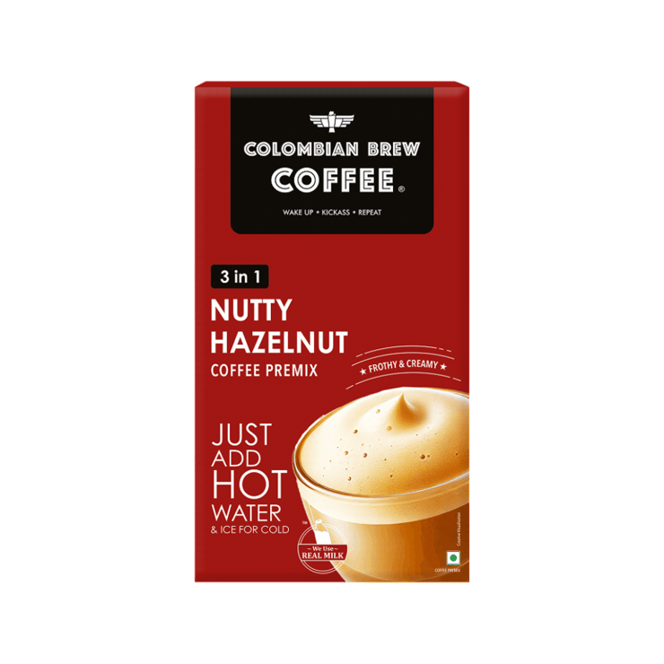 Colombian Brew Coffee Hazelnut Coffee Premix - 5 x 20 g