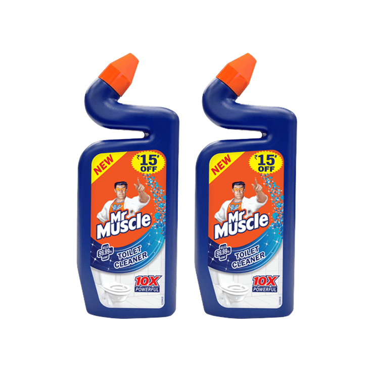 Mr Muscle Toilet Cleaner (500 ml) - Pack of 2 - 2 x 500 ml