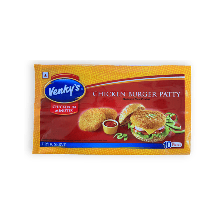 Venky's Chicken Burger Patty (Frozen) - 500 g