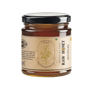 ORGANIC ASSETS Pure Natural Multiflora Raw Honey - 250 g