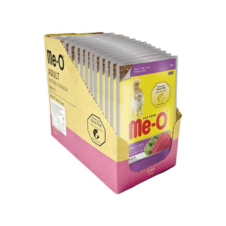 Me-O Tuna in Jelly Wet Wet Cat Food - 12 x 80 g