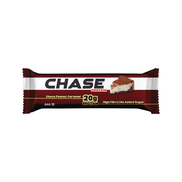 Chase Choco Peanut Caramel Protein Bar - 60 g