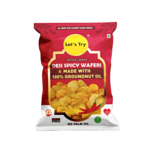Let's Try Desi Spicy Wafers - Pack of 2 - 2 x 54 g