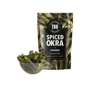 To Be Honest Spiced Okra with Coriander Namkeen Snacks - 40 g