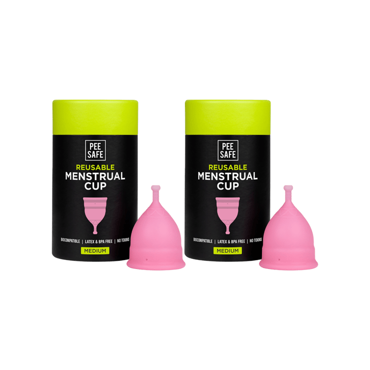 Pee Safe Reusable Menstrual Cup - Pack of 2 - 2 x 1 unit