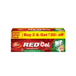 Dabur Red Gel Toothpaste for effective Oral Care - 2 x 150 g