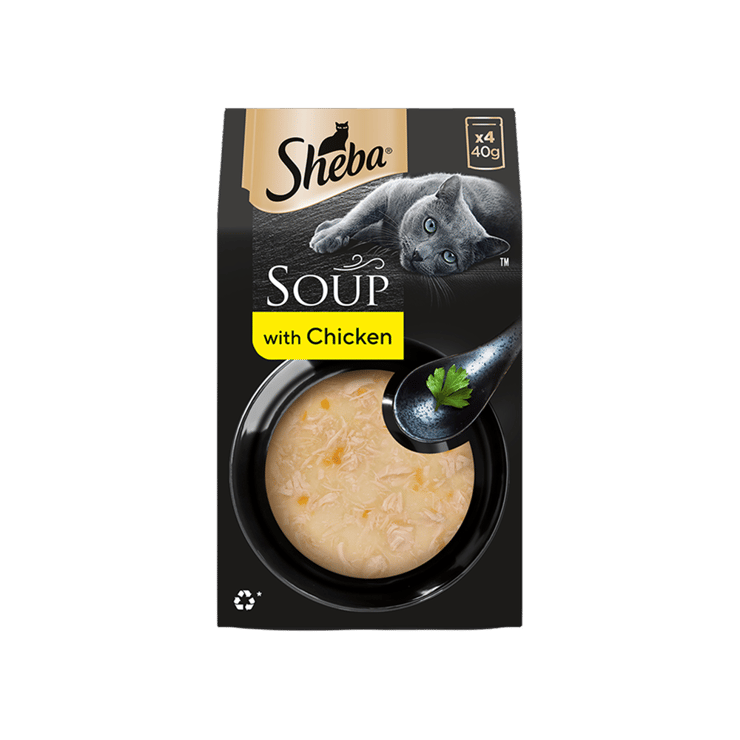 Sheba Soup with Chicken Wet Cat Food - 160 g