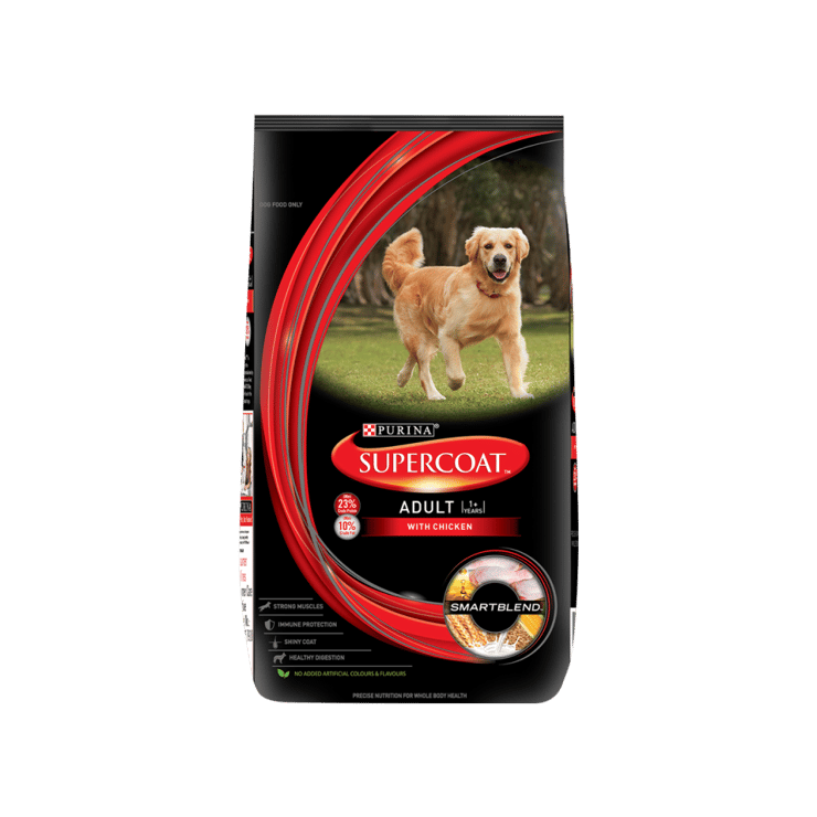 Purina Supercoat Adult (1+ Years), Dry Dog Dry Food with Chicken ? 2.5 kg - 2.5 kg