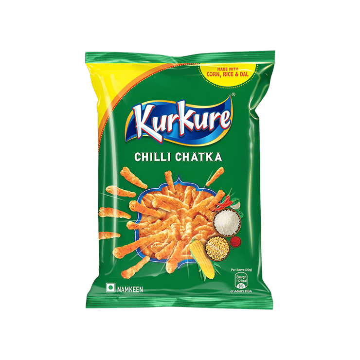 Kurkure Chilli Chatka Crisps - 68 g