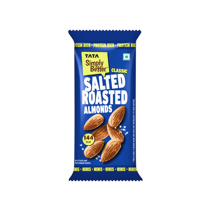 Tata Simply Better Classic Salted Flavoured Almonds - 23 g