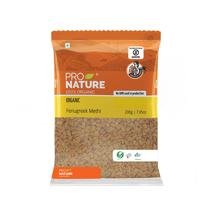 Pro Nature Organic Methi Seeds / Fenugreek - 200 g