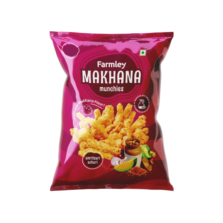 Farmley Makhana Munchies Crisps - Amritsari Achari - 33 g