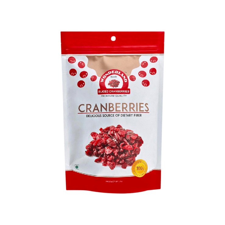 Wonderland Foods Sliced Dried Cranberries - 200 g