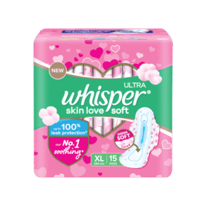 Whisper Ultra Soft Air Fresh Pores Sanitary Pads - 1 pack (15 pieces)