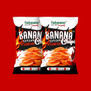 Fabeato Korean Kimchi Banana Chips - 2 x 60 g