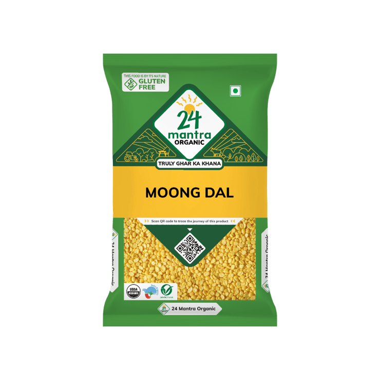 24 Mantra Organic Moong Dal (Dhuli) - 500 g