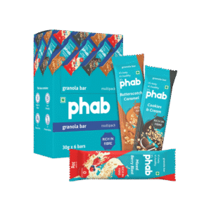 Phab Granola Bar Assorted Nutrition Bar - 6 x 30 g