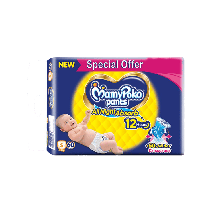 MamyPoko Pants Standard Baby Diaper (S, 4-8 kg)