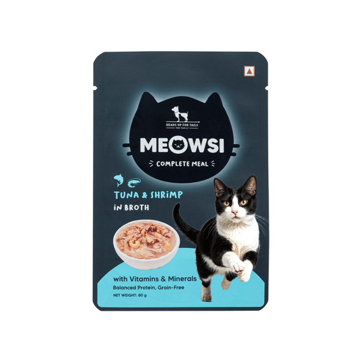 HUFT Meowsi Tuna & Shrimp Wet Complete Cat Food - 80 g