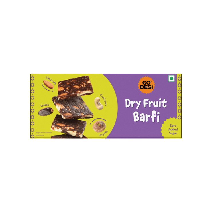Dry Fruit Barfi by GO DESi - 120 g